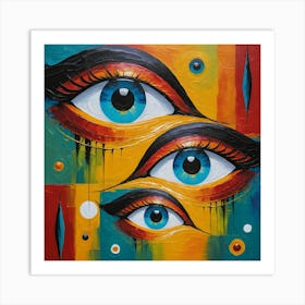 Two Eyes Art Print