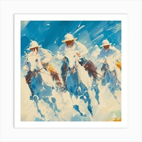 Horses Galloping Art Print