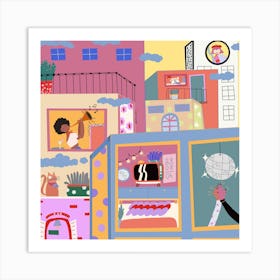 Colorful City Art Print