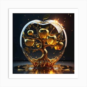 Golden Apple Tree Art Print