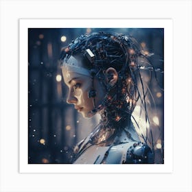 Futuristic Woman 1 Art Print