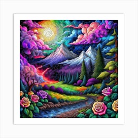 Rainbow In The Sky Art Print