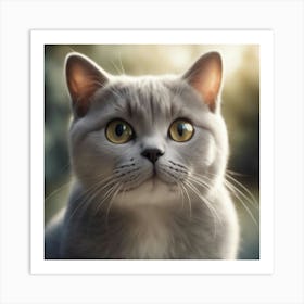 British Shorthair Cat 10 Art Print