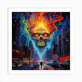 1980s Psychedelic Nightmare 1 Art Print