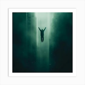 Man Jumping In The Air Art Print