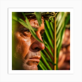 Man In The Jungle 1 Art Print