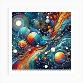 Abstract Space Painting Art Print