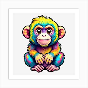 Monkey Art Print