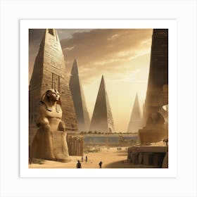 Egyptian City 1 Art Print