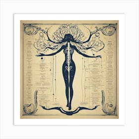 Nouveau Anatomy Series - 8 Art Print