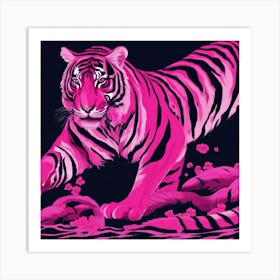 Pinktiger 1 Art Print