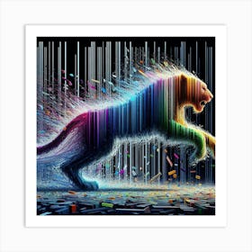 Adobe Lion Art Print