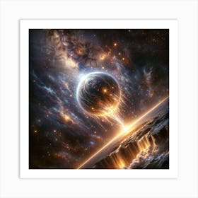 Falling universe Art Print