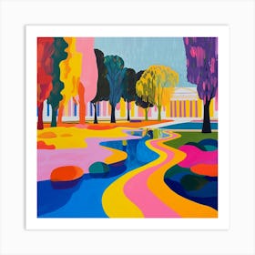 Abstract Park Collection Schnbrunn Palace Gardens Vienna 3 Art Print