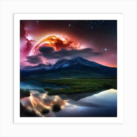 Galaxy In The Sky 10 Art Print