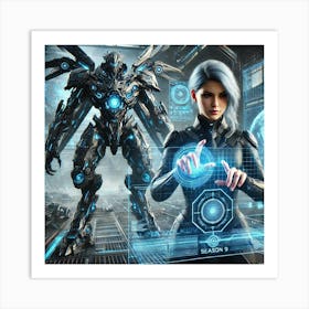 Alina Volkov Kaiju Mech Creator Art Print