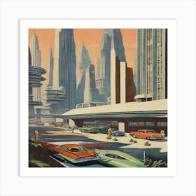 Futuristic City 11 Art Print