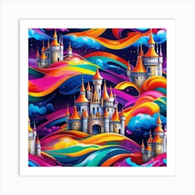 Castle In The Sky 35 Art Print