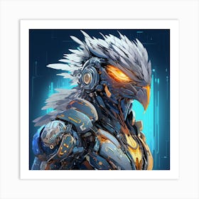 Futuristic Bird Art Print