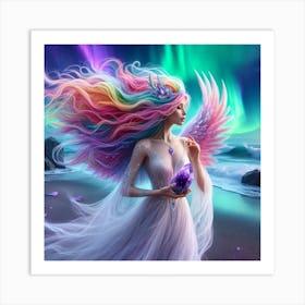 Rainbow Angel 5 Art Print