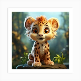 Cheetah Cub 2 Art Print