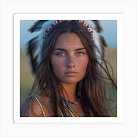 Native American Beauty 1 Art Print