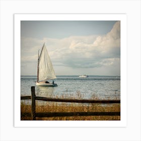 Sailing  with the Ferry Art Print