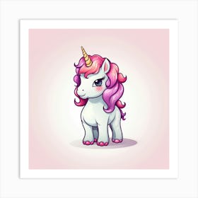 Cute Unicorn 611 Art Print