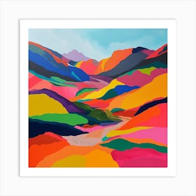 Abstract Travel Collection Patagonia Argentina Chile 4 Art Print