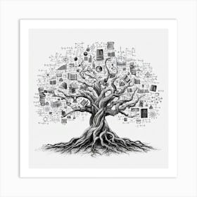 Tree Of Knowledge 1 Art Print