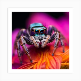 Blue Spider Art Print