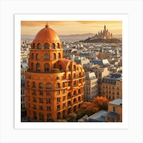 Paris Cityscape Art Print