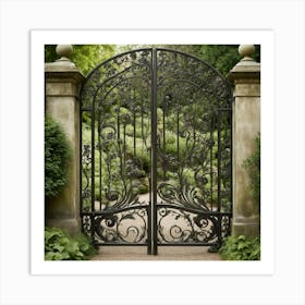 Wrought Iron Gate 2 Art Print