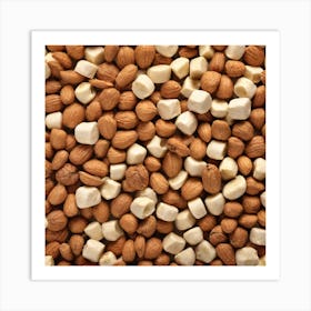 Nuts As A Background (23) Art Print