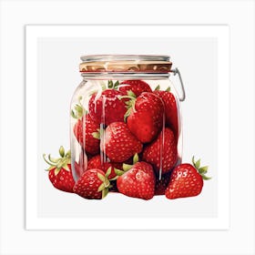 Strawberry Jar 5 Art Print