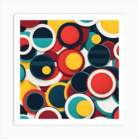 Abstract Circles Art Print