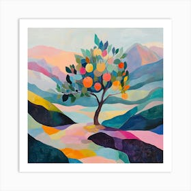 Modern Pear Tree 2 Art Print