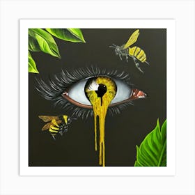 Bee Eye Art Print