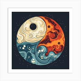 Yin Yang 2 Art Print