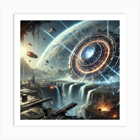 Gravitational Earthquakes Tsunamis Art Print