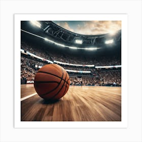 Basketball Court 12 Art Print