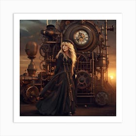 Stevie Nicks Steampunk Art Print