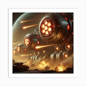 Siege Cannons Olympus Dreadnought Art Print