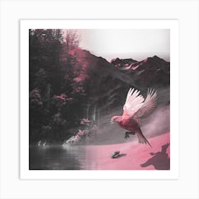 Pink Bird Art Print