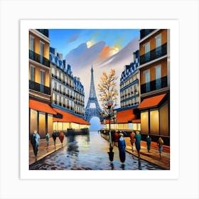 Rue de la Paix - Located in Paris" During the 18th century Art Print