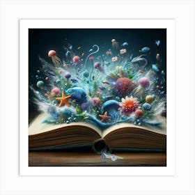 Underwater Book Art Print