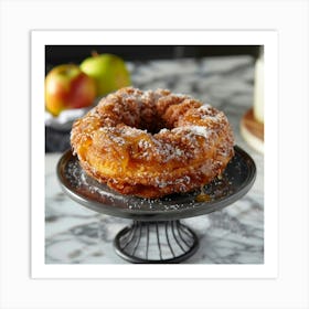 Apple Donuts Art Print