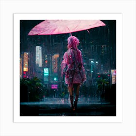 City Rain Art Print