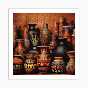 Vases And Pots 4 Art Print