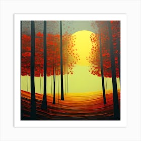 Painted Autumn Art Print